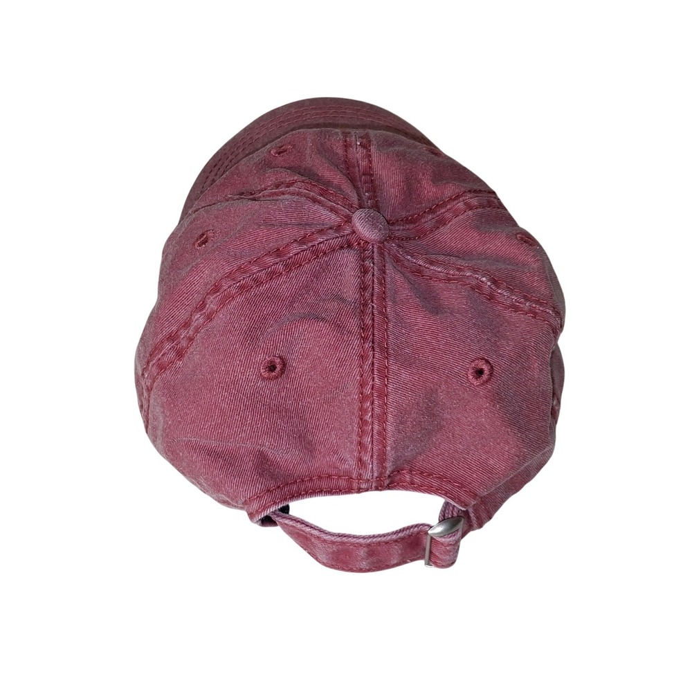 Sportsman Lost At Sea Embroidered Baseball Cap Maroon Washed Cotton Dad Hat - Picture 2 of 4